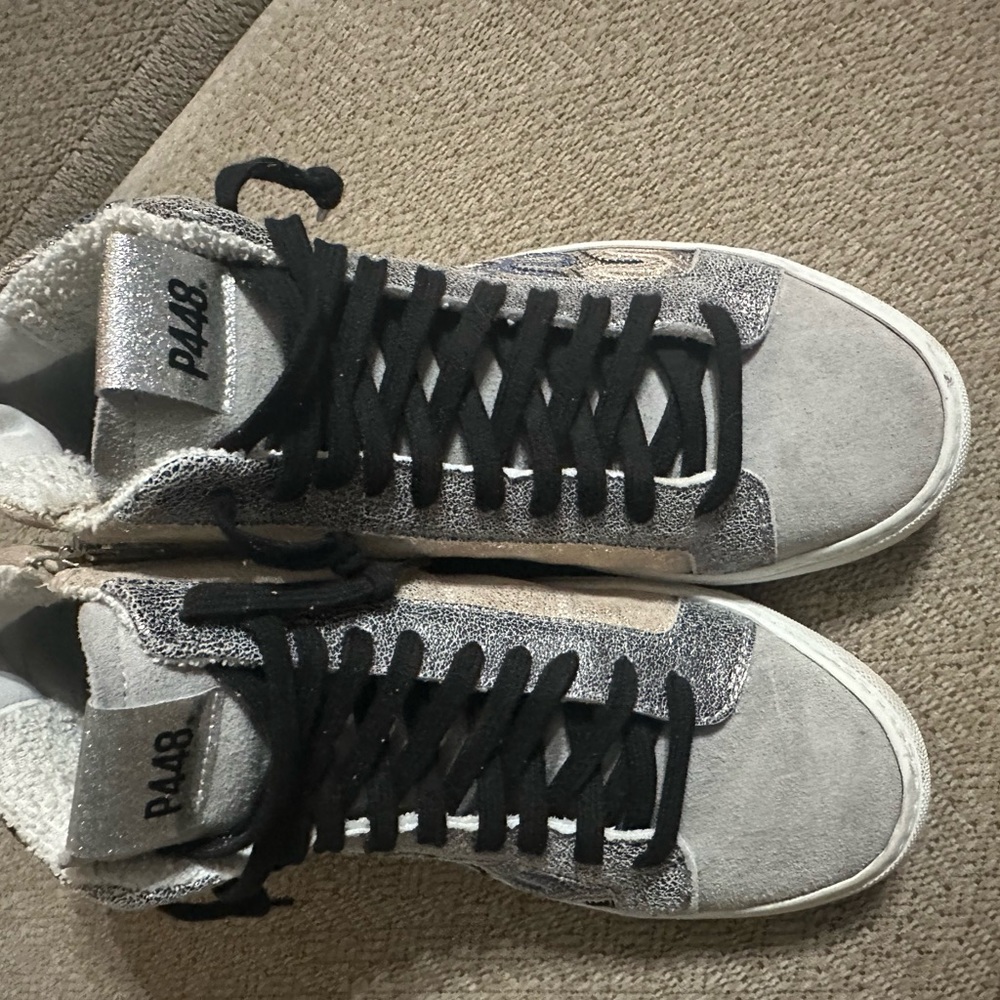 P448 Sparkling Gray High-Tops